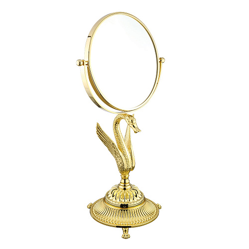 Migliore 26129 Luxor Зеркало оптическое D18xH38 см, (3Х) настольное, золото купить в интернет-магазине Сквирел
