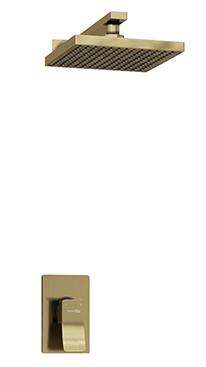 WasserKRAFT A12610 Комплект для душа с верхней душевой насадкой, «светлая бронза» WasserKRAFT A12610 Комплект для душа с верхней душевой насадкой, «светлая бронза»