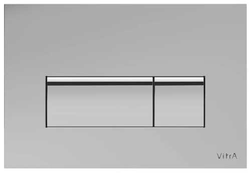 Vitra 740-2380 Root Square Панель смыва для унитаза, хром Vitra 740-2380 Root Square Панель смыва для унитаза, хром