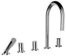 Laufen Kartell 3.2233.5.004.282.1 Смеситель для ванны на борт на 5отв. Laufen Kartell 3.2233.5.004.282.1 Смеситель для ванны на борт на 5отв.