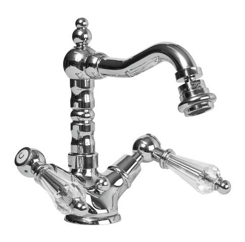Cezares DIAMOND-BS2-01-Sw Смеситель для биде, с донным клапаном, хром/ручки Swarovski Cezares DIAMOND-BS2-01-Sw Смеситель для биде, с донным клапаном, хром/ручки Swarovski