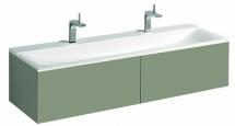 Geberit 500.346.00.1  Xeno2 Шкафчик под раковину 1595х350х475 мм, 2 ящика, матовый серый купить  в интернет-магазине Сквирел