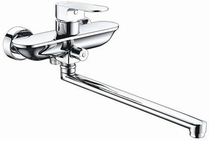 WasserKRAFT 5802L Dinkel Смеситель для ванны, с длинным изливом, хромоникелевое покрытиех WasserKRAFT 5802L Dinkel Смеситель для ванны, с длинным изливом, хромоникелевое покрытиех