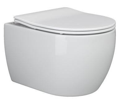 Ceramica Nova CN3001 Play Rimless Унитаз подвесной, 37х49 см, глубокий смыв, с ультра тонкой крышкой-сиденьем, белый Ceramica Nova CN3001 Play Rimless Унитаз подвесной, 37х49 см, глубокий смыв, с ультра тонкой крышкой-сиденьем, белый