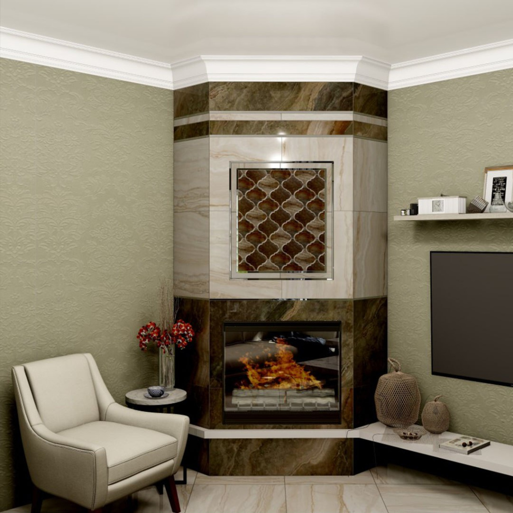 Камин и кермогранит Камин и кермогранит