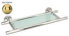 Сунержа 03-3003-0400 Каньон Полка стеклянная / L 400, золото