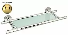 Сунержа 03-3003-0400 Каньон Полка стеклянная / L 400, золото