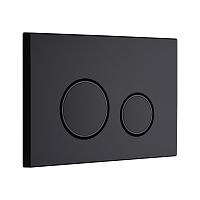 KKPol 350/PPC/143-00-07 M11 Смывная клавиша для инсталляции, черный матовый/черный глянец/черный матовый