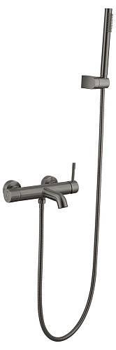 Boheme 463-GM Uno Смеситель для ванны с душем, вороная сталь