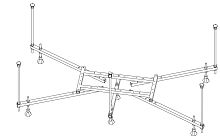 Vitra Universal 59999991001 Каркас для ванны
