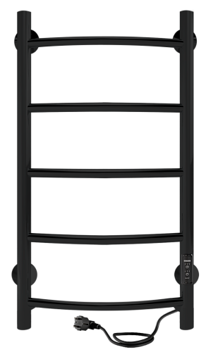 INDIGO LCALE80-40BRRt Arc Lux Электрический полотенцесушитель б/п (electro) 80/40 (скр. монтаж), черный муар