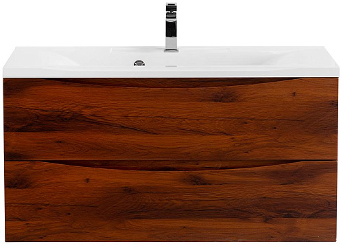 BelBagno MARINO-1000-2C-SO-RC-P База под раковину 100х45 см, подвесная, Rovere Ciliegio (дуб вишневый) купить  в интернет-магазине Сквирел