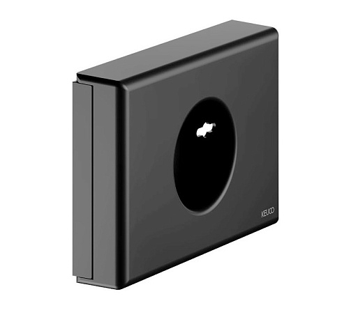 Keuco 04976130000 Дозатор гигиенических пакетиков, хром черный шлифованный