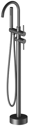 Timo 2300/03Y-CR Saona Смеситель для ванны с душем, напольный, черный
