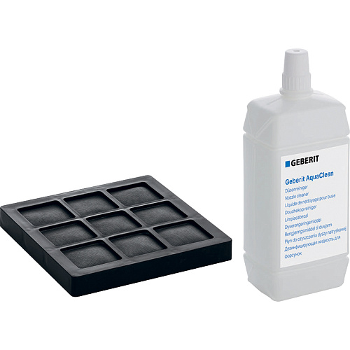 Geberit 240.625.00.1 AquaClean Фильтр из активного угля и дезинфицирующая жидкость для форсунок, в комплекте, для полного комплекта установки