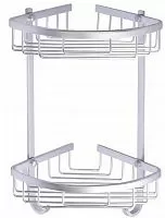 Azario AZ-814-2 Полка двухэтажная, хром матовый купить  в интернет-магазине Сквирел