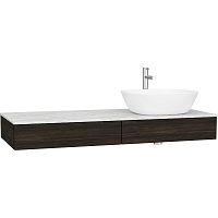 Vitra 65683 Origin Тумба для раковины 120х48 см, подвесная, правосторонняя, Elm (темный вяз) купить  в интернет-магазине Сквирел