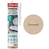 LITOKOL LITOSIL бежевый Силиконовый герметик-затирка