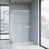 Vincea VSR-1SS1014CL Slim Soft Душевой уголок 140х100 см, профиль хром/стекло прозрачное