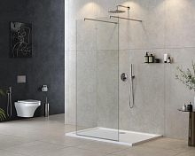 Cezares LIBERTA-L-2-100-120-C-Cr Liberta Душевая перегородка 100 см, профиль хром