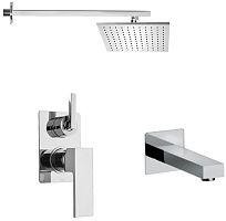 Paini 21CRSET26911BATHHEAD Grazia Комплект на 2 потребителя, для ванны с верхним душем, хром