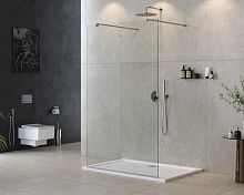 Cezares LIBERTA-L-2-130-120-C-Cr Liberta Душевая перегородка 130 см, профиль хром