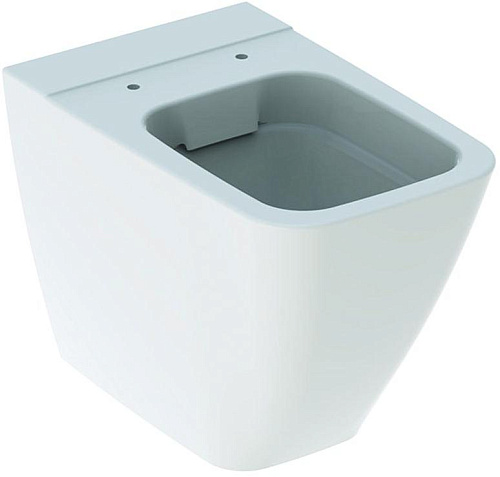 Geberit 211910000 iCon Square Унитаз напольный (чаша) 36хх56 см, безободковый Rimfree®, белый