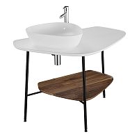 Vitra 62571 Plural Столешница под раковину 100 см, левосторонняя, белая купить  в интернет-магазине Сквирел