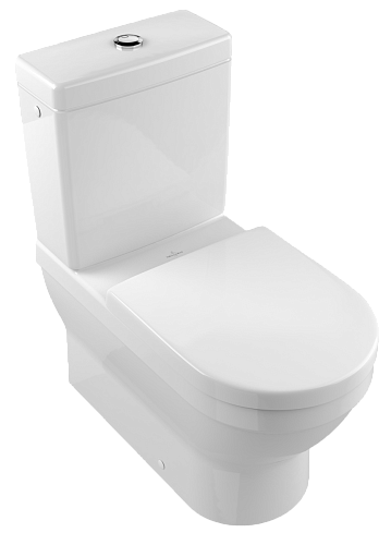 Villeroy & Boch 568610R1 Architectura Чаша унитаза-компакта 32х70 см, с вертикальным смывом, альпийский белый CeramicPlus