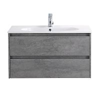 BelBagno KRAFT-900-2C-SO-CG База под раковину 90х46 см, подвесная, Cemento Grigio (цемент)