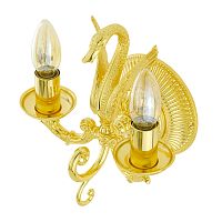 Migliore 26156 Luxor Светильник настенный двойной (большая розетка), золото купить  в интернет-магазине Сквирел