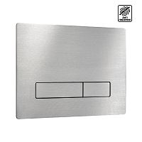 KKPol 350/PSM/005-00-00 Vitrum Metal Смывная клавиша для инсталляции Slim, нержавеющая сталь