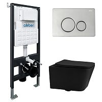 Abber Rechteck AC1201MB-AC0105-AC0121 Инсталляция с подвесным унитазом