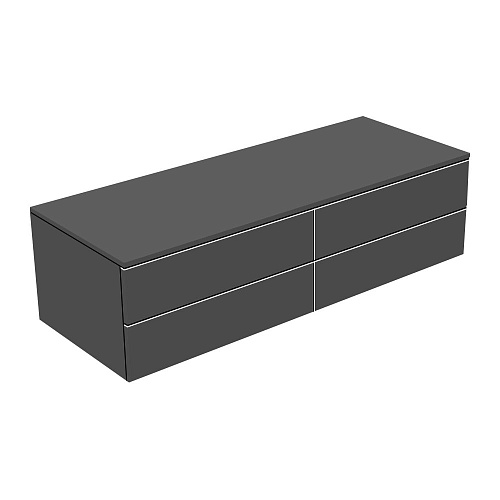 Keuco 31766390000 Edition 400 Тумба боковая 140х53.5 см, антрацит/антрацит купить недорого в интернет-магазине Сквирел