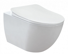 Сет № 1786 FE322-11CB00E-0000_Creavit Free Унитаз подвесной, белый глянец+KC0903.02.0000E_Creavit Free Сиденье с крышкой с микролифтом, из дюрапласта, цвет белый глянцевый