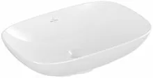 Villeroy & Boch 4A490001 Loop&Friends Раковина на столешницу 56х38 см, с переливом, альпийский белый (White Alpin)