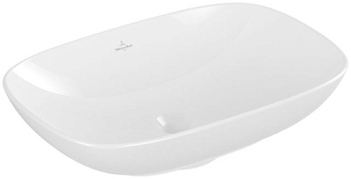 Villeroy & Boch 4A490001 Loop&Friends Раковина на столешницу 56х38 см, с переливом, альпийский белый (White Alpin)