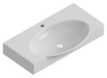 Sanita Luxe INF76SLWB01KR Infinity Умывальник с кронштейнами 76х45 см, белый