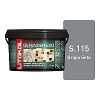 LITOKOL Starlike EVO S115 (1кг) Defender GRIGIO SETA Эпоксидная затирка