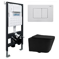 Abber Rechteck AC1201MB-AC0105-AC0120MW Инсталляция с подвесным унитазом