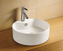 Сет 1757 AZ-3018 SP_Azario AZ-3018 SP Mario Раковина накладная 46х46 см, белая