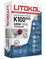 Клей на цементной основе  ГИПЕРФЛЕКС_K100 /HYPERFLEX K100 (20кг)_серый