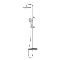 Cezares LEAF-CDA-25-L-01 Душевая стойка телескопическая, с верхним и ручным душем, верхний душ диаметр 250 мм , исполнение Хром