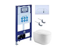 Aquatek Альтаир SET AQUATEK АЛЬТАИР cm-042 4в1 Комплект: Унитаз, Инсталляция, Кнопка смыва