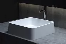 Salini 1102202M Gloria 02 Раковина накладная, 42х42 см, материал S-Stone - матовой