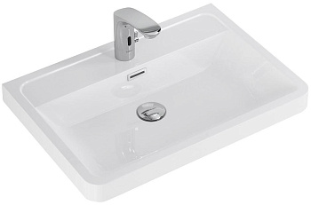 BelBagno EA-600-LVB Ancona-N/Energia-N Раковина из искусственного мрамора 60х48 см, белая