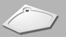 Cezares TRAY-S-P-90-56-W Душевой поддон, P-форма, белый