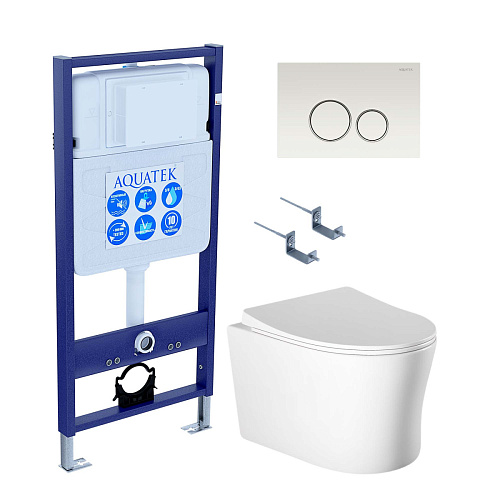 Aquatek Ника SET AQUATEK НИКА-016 4в1 Инсталляция с подвесным унитазом