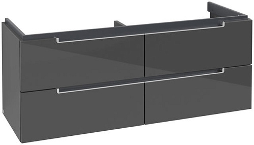 Villeroy & Boch A69900FP Subway 2.0 Тумба под раковину 129х45 см, серый глянцевый (Glossy Grey)