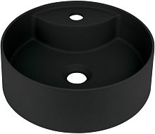 Deante CQS_NU4B Silia Раковина накладная D36 см, с отверстием под смеситель, Nero (черный)